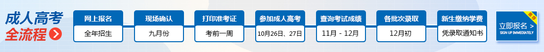 菏泽成人高考报名流程